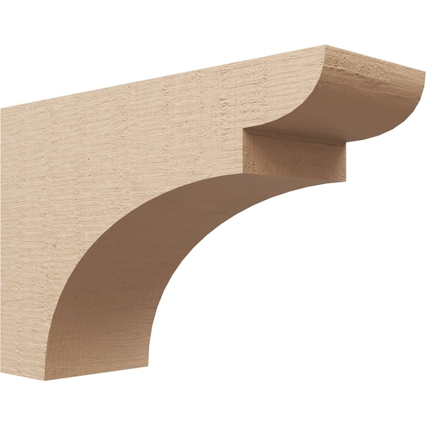 Ekena Millwork 6"W x 18"D x 12"H Classic Yorktown Rough Cedar Woodgrain TimberThane Corbel, Primed Tan CORUR06X18X12YORRCPR - main